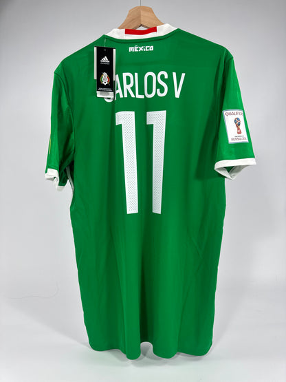 2016/17 ADIDAS MEXICO HOME JERSEY NEW WITH TAGS CARLOS VELA 11 WORLD CUP QUALIFIERS (L)