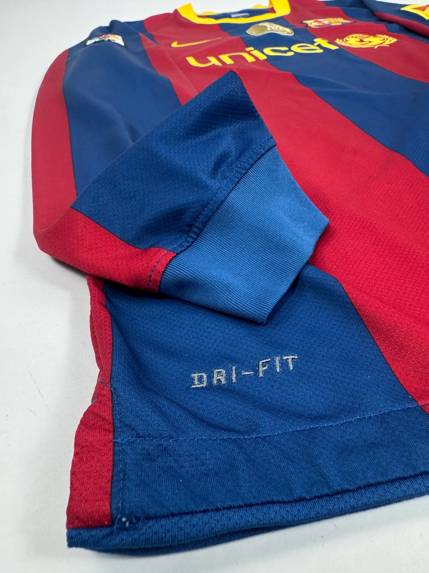 2010/11 NIKE FC BARCELONA HOME JERSEY LONG SLEEVE DAVID VILLA 7-(M)