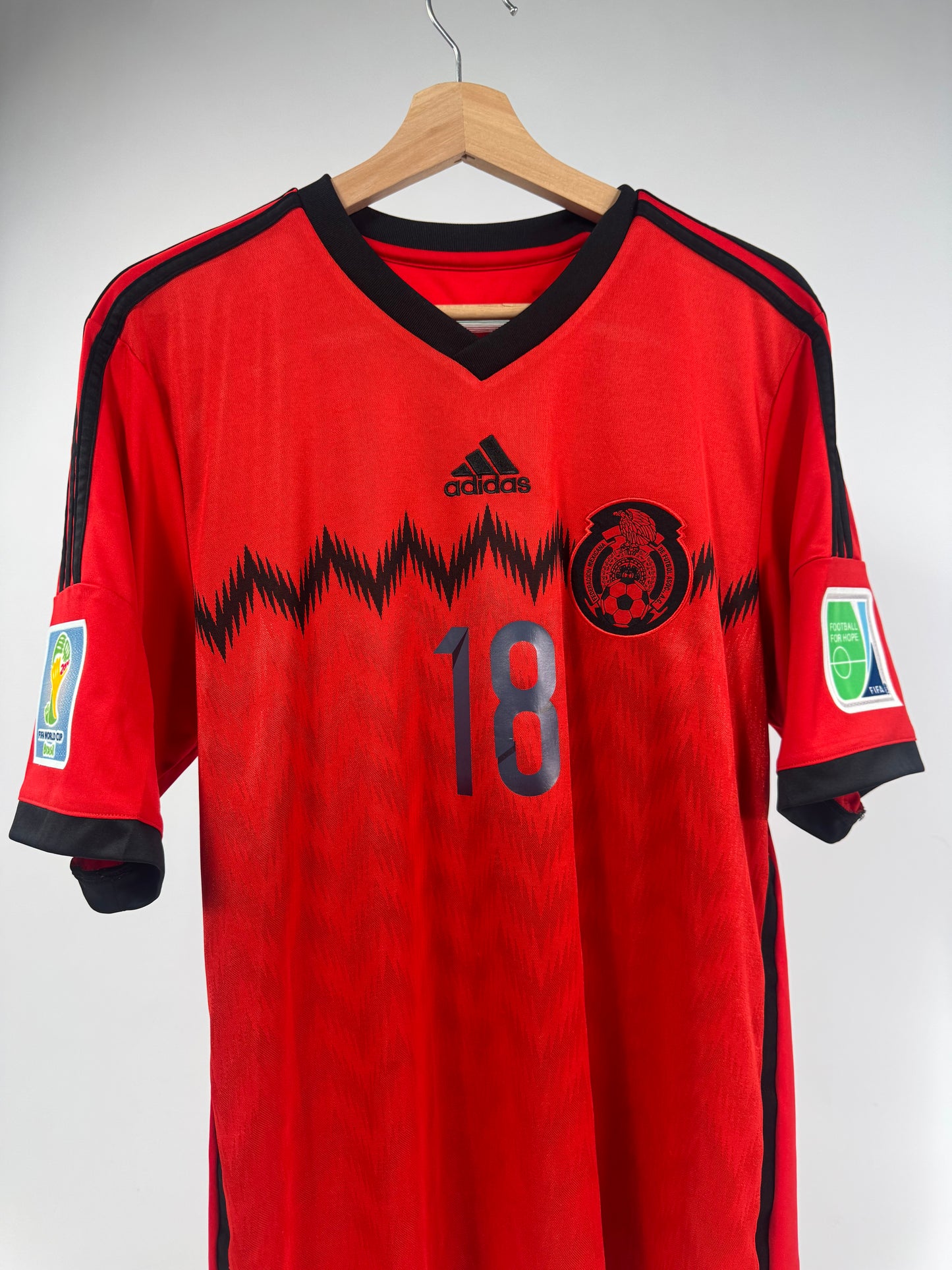 2014 ADIDAS MEXICO HOME JERSEY ANDRESU GUARDADO 18 (L)