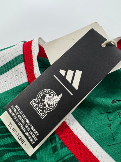 2026 ADIDAS MEXICO HOME JERSEY AUTHENTIC PLAYER VERSION QUIÑONES 16 (L) NEW WITH TAGS