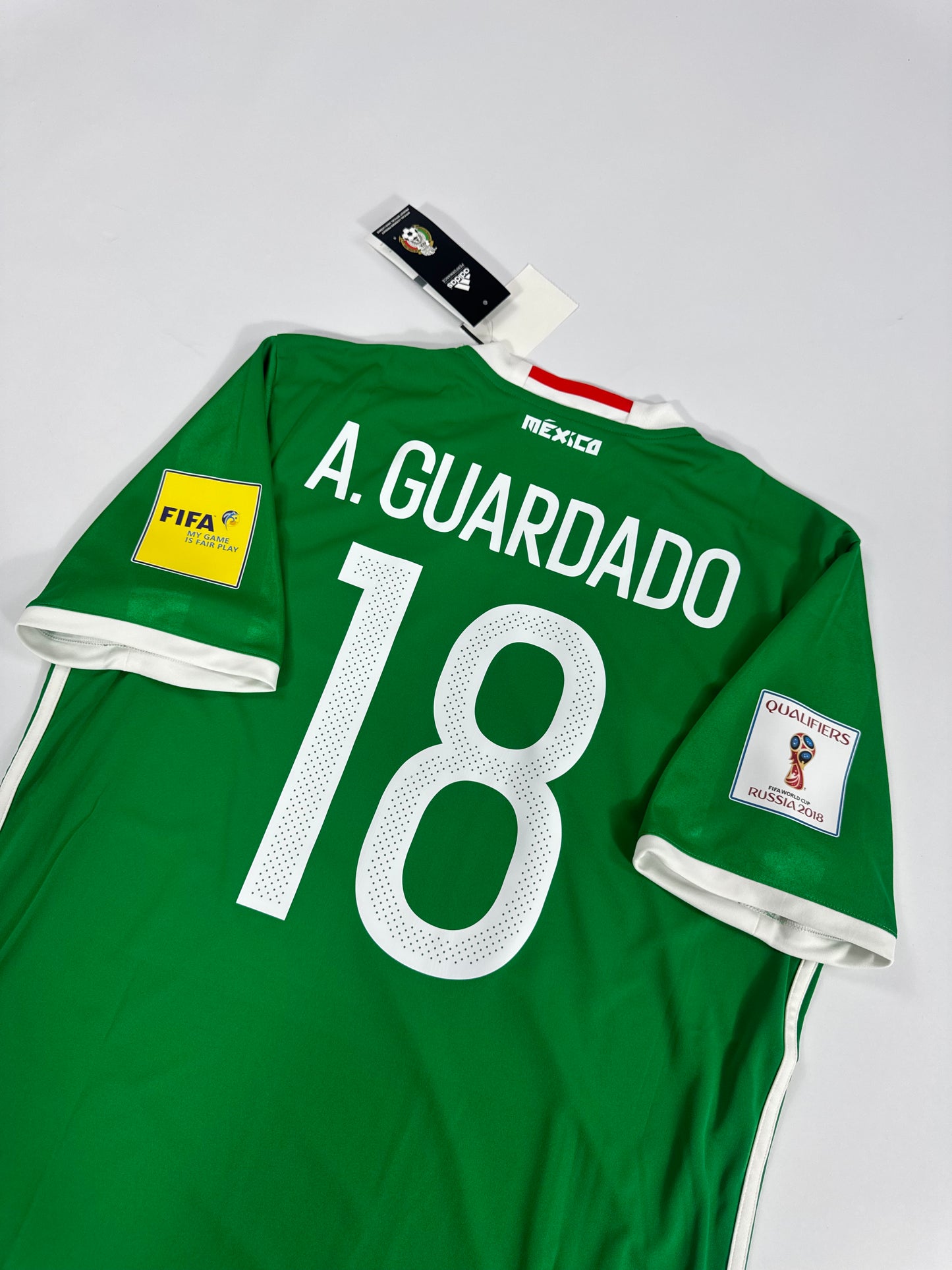 2016/17 ADIDAS MEXICO HOME JERSEY NEW WITH TAGS GIOVANI DOS SANTOS 10 WORLD CUP QUALIFIERS (L)  (L)