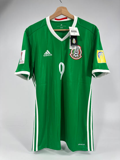 2016/17 ADIDAS MEXICO HOME JERSEY NEW WITH TAGS RAUL JIMENEZ 9 CONFEDERATIONS CUP RUSSIA (L)