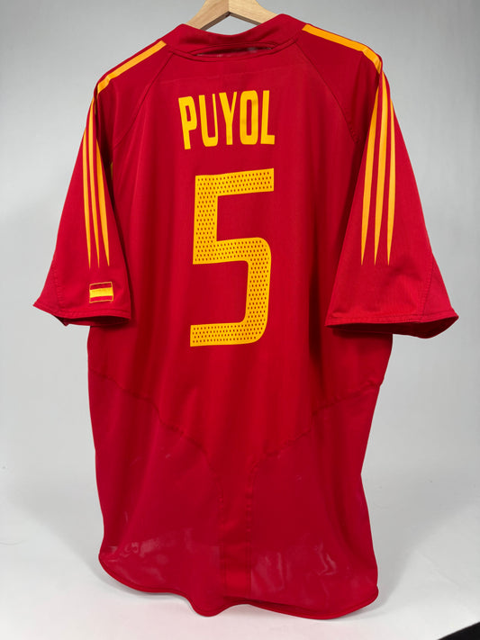 2004 ADIDAS SPAIN JERSEY PUYOL 5-(2XL)