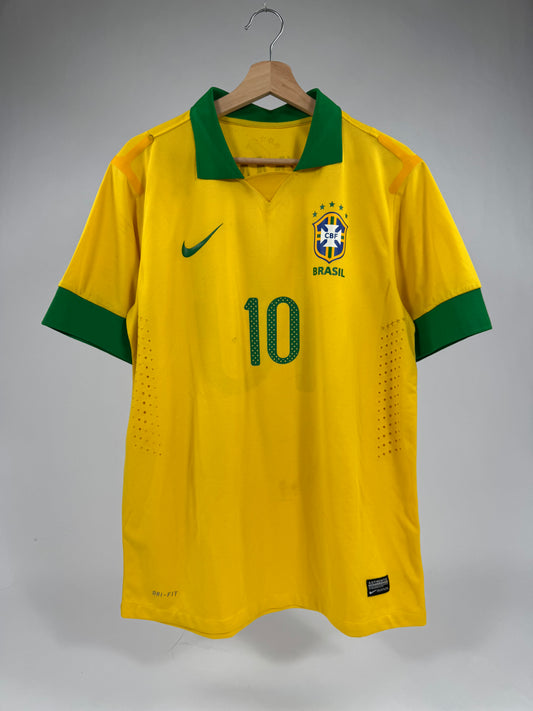 2013 Nike Brazil Home Jersey PLAYER VERSION NEYMAR JR 10-(L)