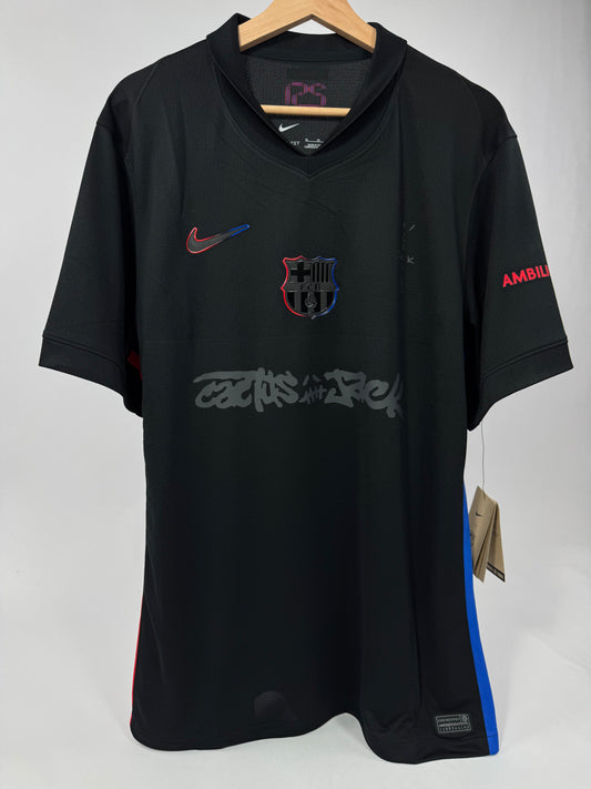 2024/25 FC Barcelona x Cactus Jack Travis Scott Away Jersey-(XL)