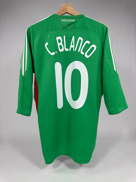 2009 MEXICO HOME JERSEY BLANCO 10-(M)