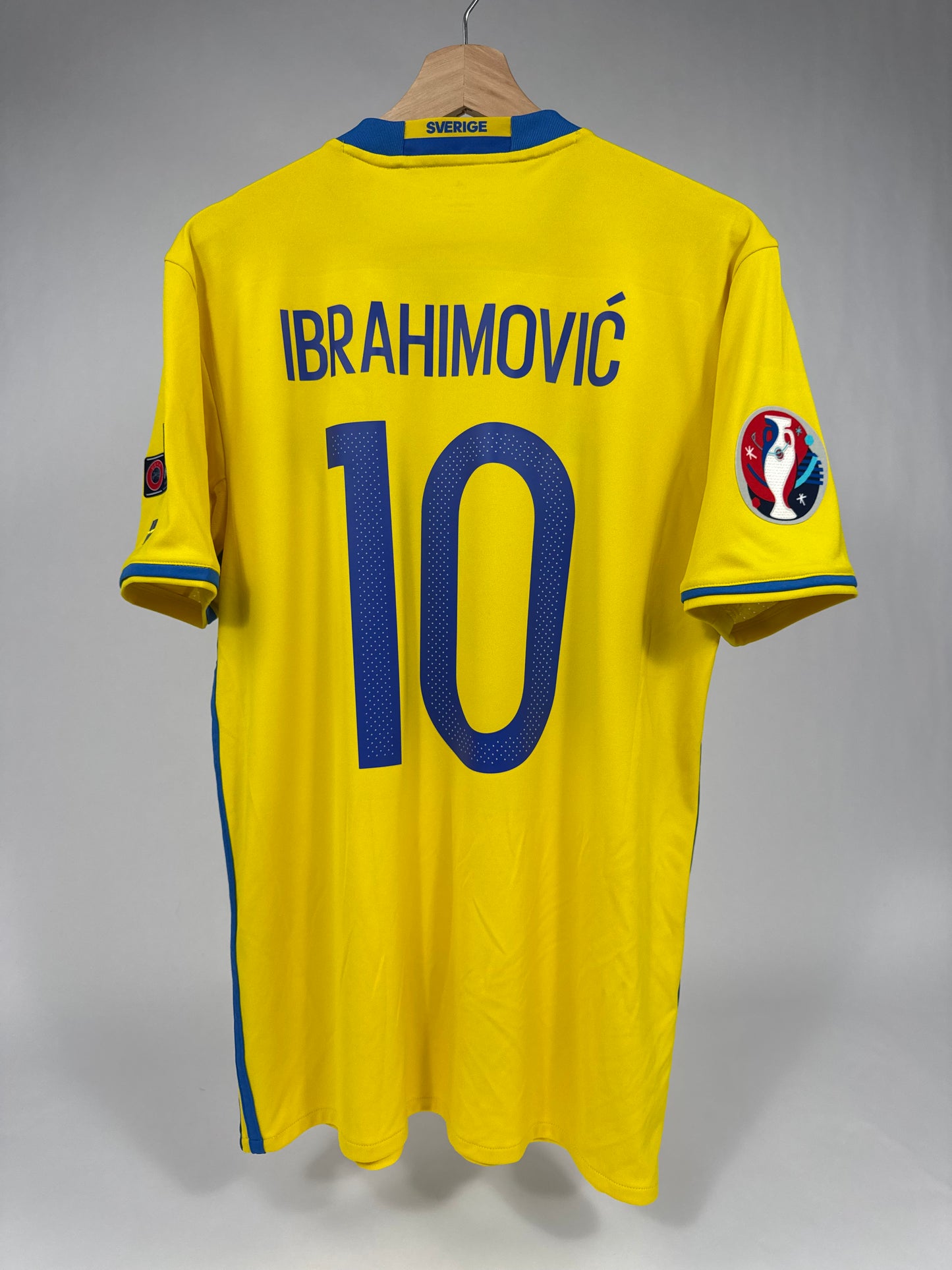 2016 ADIDAS SWEDEN HOME JERSEY IBRAHIMOVIC 10-(M)