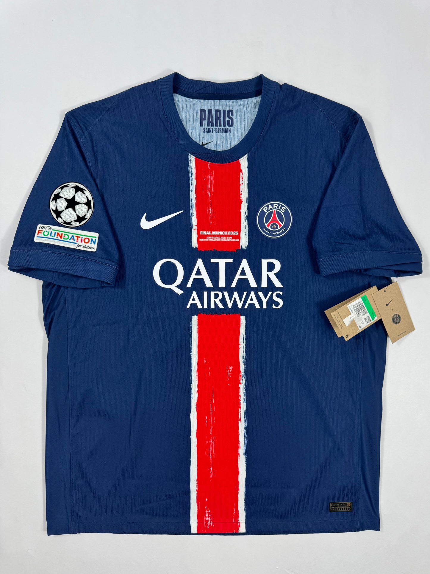 24/24 NIKE DRIF-FIT ADV PSG Home Jersey UCL FINAL DOUE 14-NEW WITH TAGS
