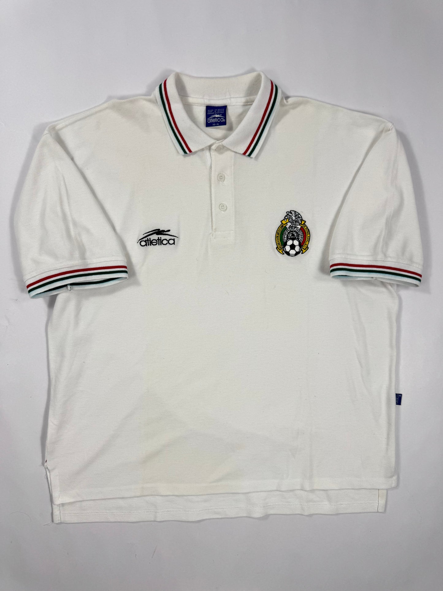 2002 ATLETICA Mexico Travel Polo-WHITE