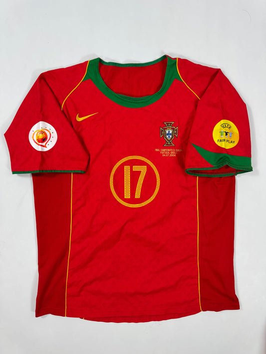 2004/05 NIKE T90 Portugal Home Jersey-CRISTIANO RONALDO 17