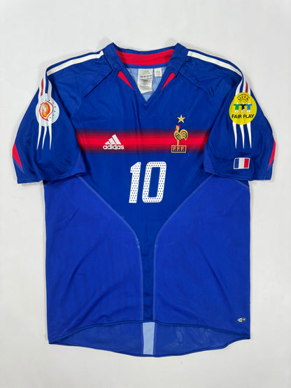 2004 ADIDAS France Home Jersey-ZIDANE 10