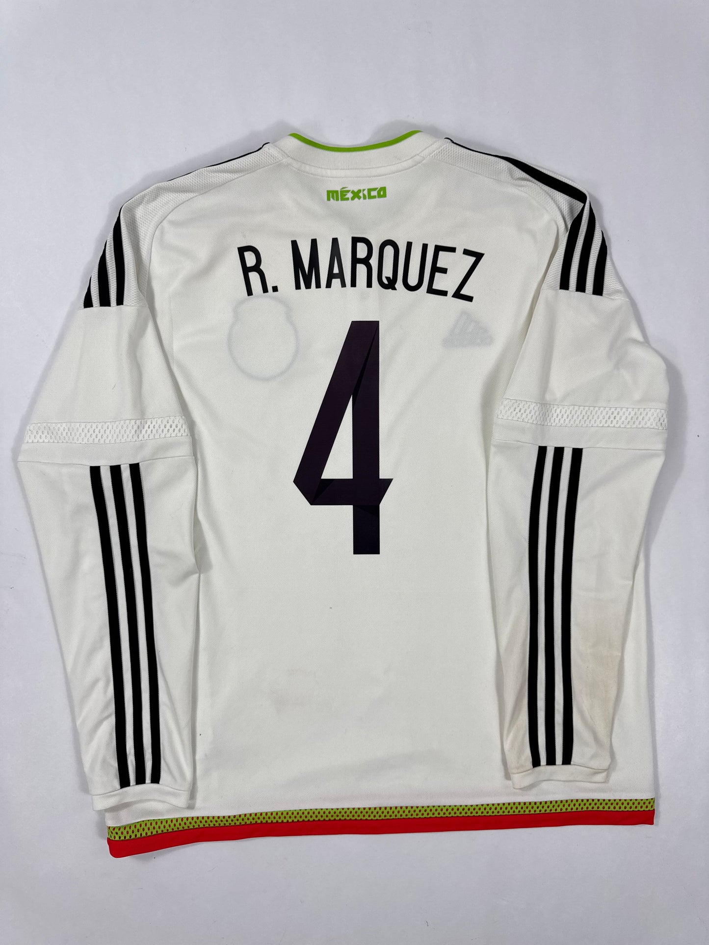 2015 ADIDAS Mexico Away Jersey LONG SLEEVE-RAFA MARQUEZ 4-(XL)