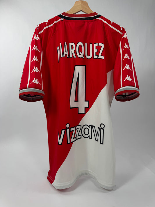 1999/2000 KAPPA AS MONACO HOME JERSEY MARQUEZ 4-(XL)
