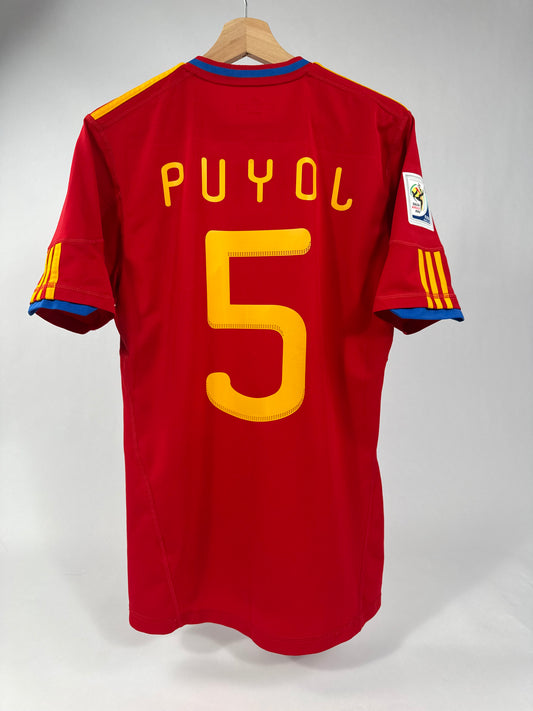 2010 ADIDAS SPAIN HOME JERSEY PUYOL5-(M)