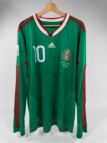2010 ADIDAS MEXICO HOME JERSEY CUAUHTEMOC BLANCO 10-(XL)