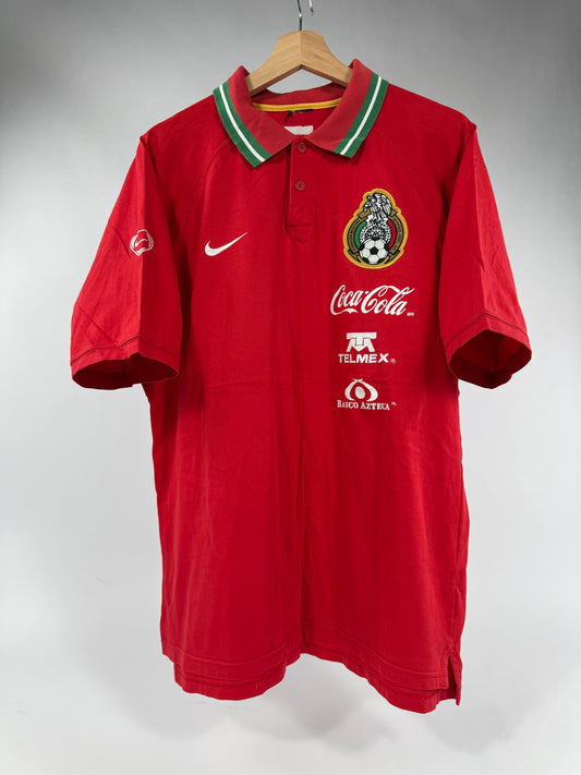 2006 NIKE MEXICO TRAVEL POLO UTILERIA (TEAM ISSUE)-(L)