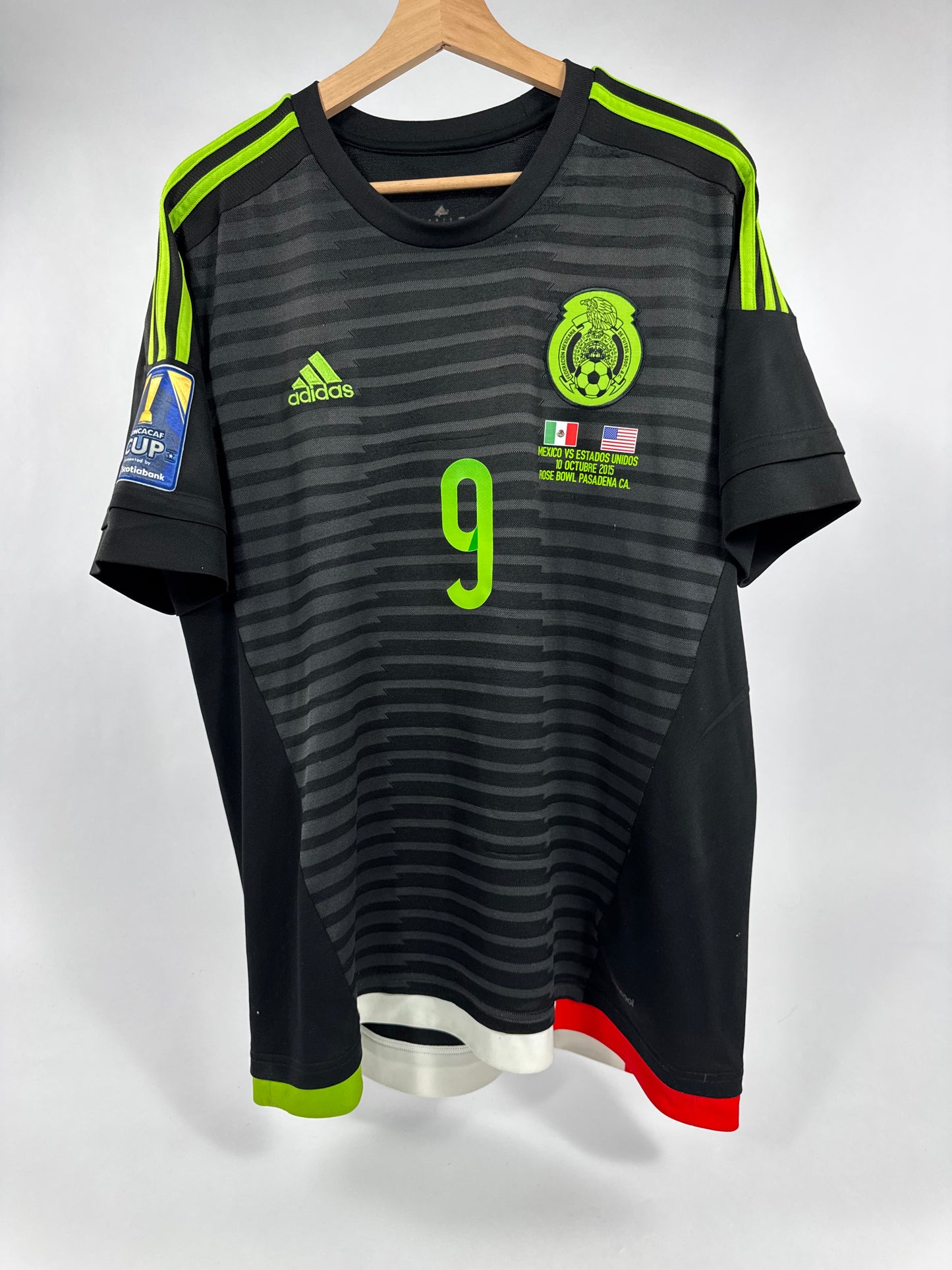 2015 ADIDAS MEXICO HOME JERSEY RAUL JIMENEZ 9-(XL)