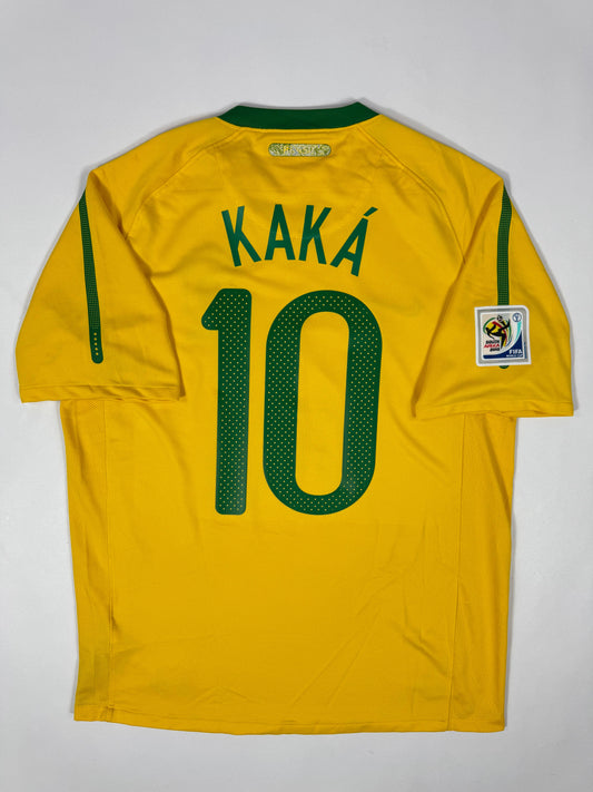 2010 WORLD CUP NIKE BRAZIL HOME JERSEY -KAKA 10(M)