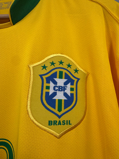 2006 NIKE Brazil Home Jersey RONALDINHO 10-(XL)