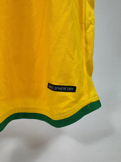 2006 NIKE Brazil Home Jersey RONALDINHO 10-(XL)
