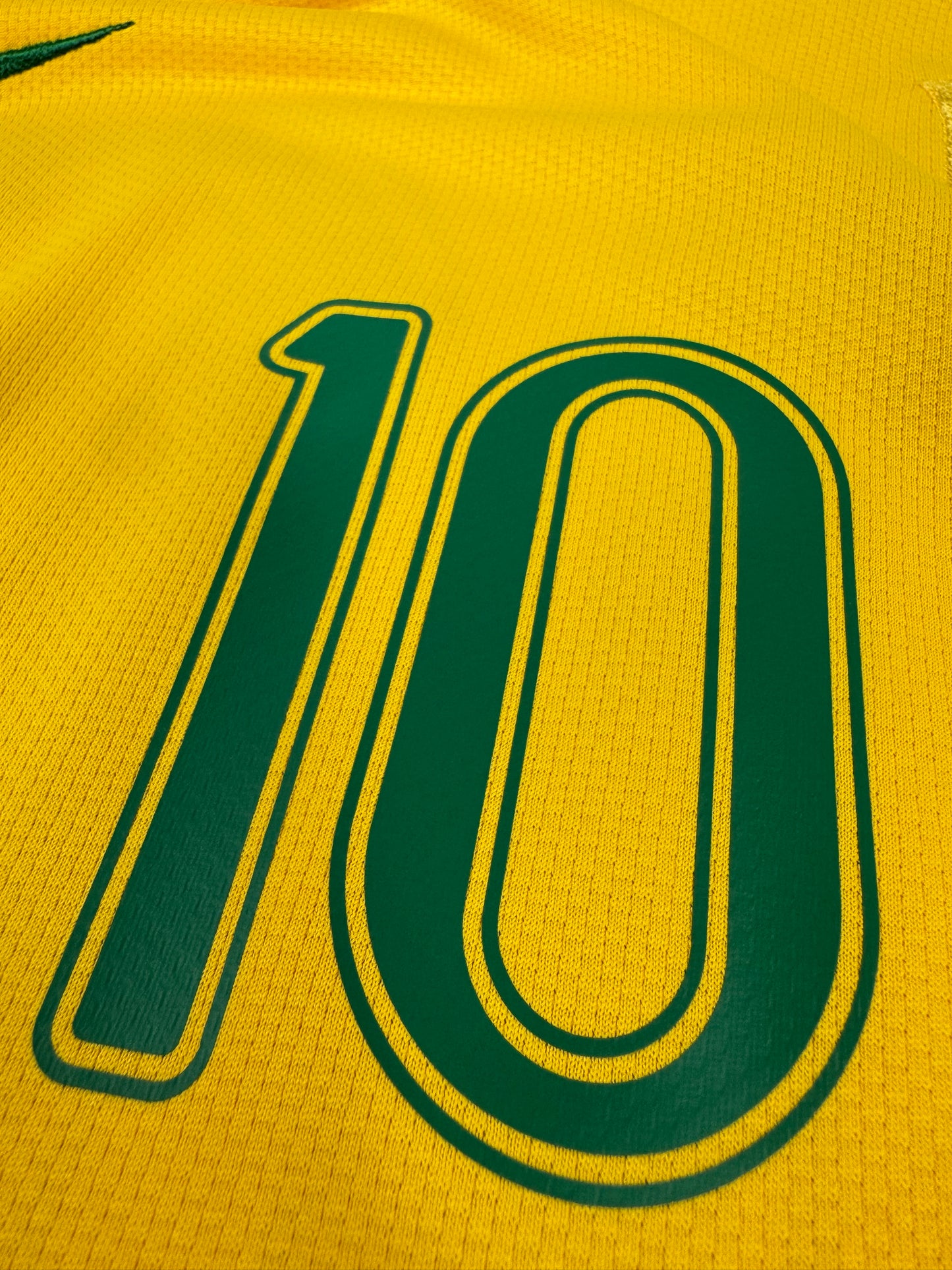2006 NIKE Brazil Home Jersey RONALDINHO 10-(XL)