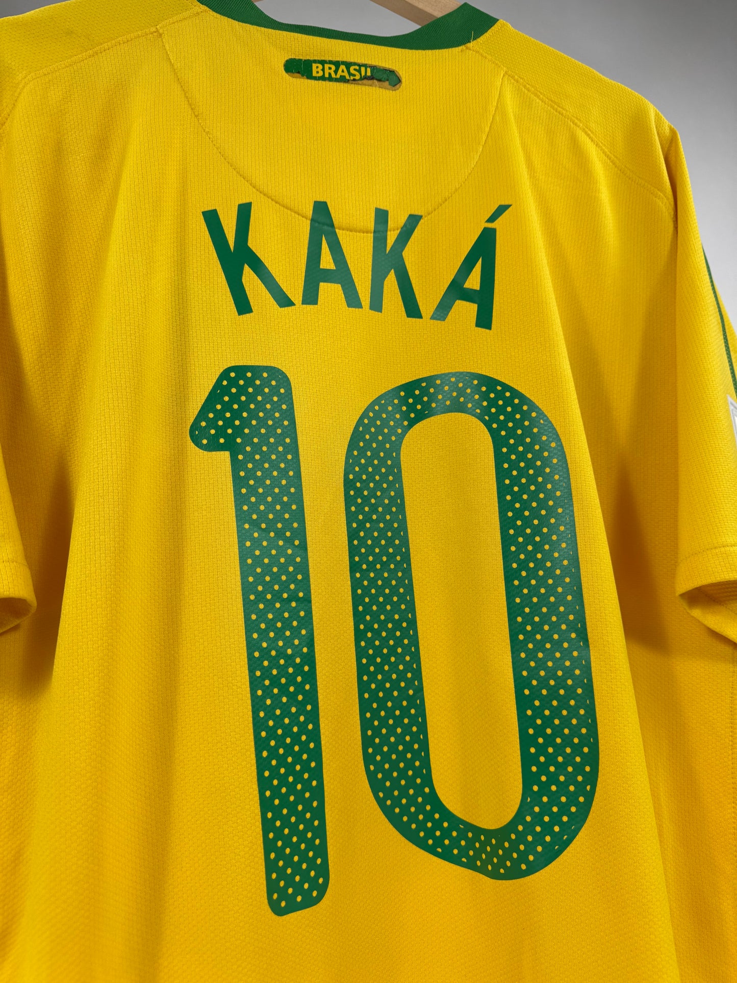 2010 NIKE BRAZIL Home Jersey KAKA 10-(XL)