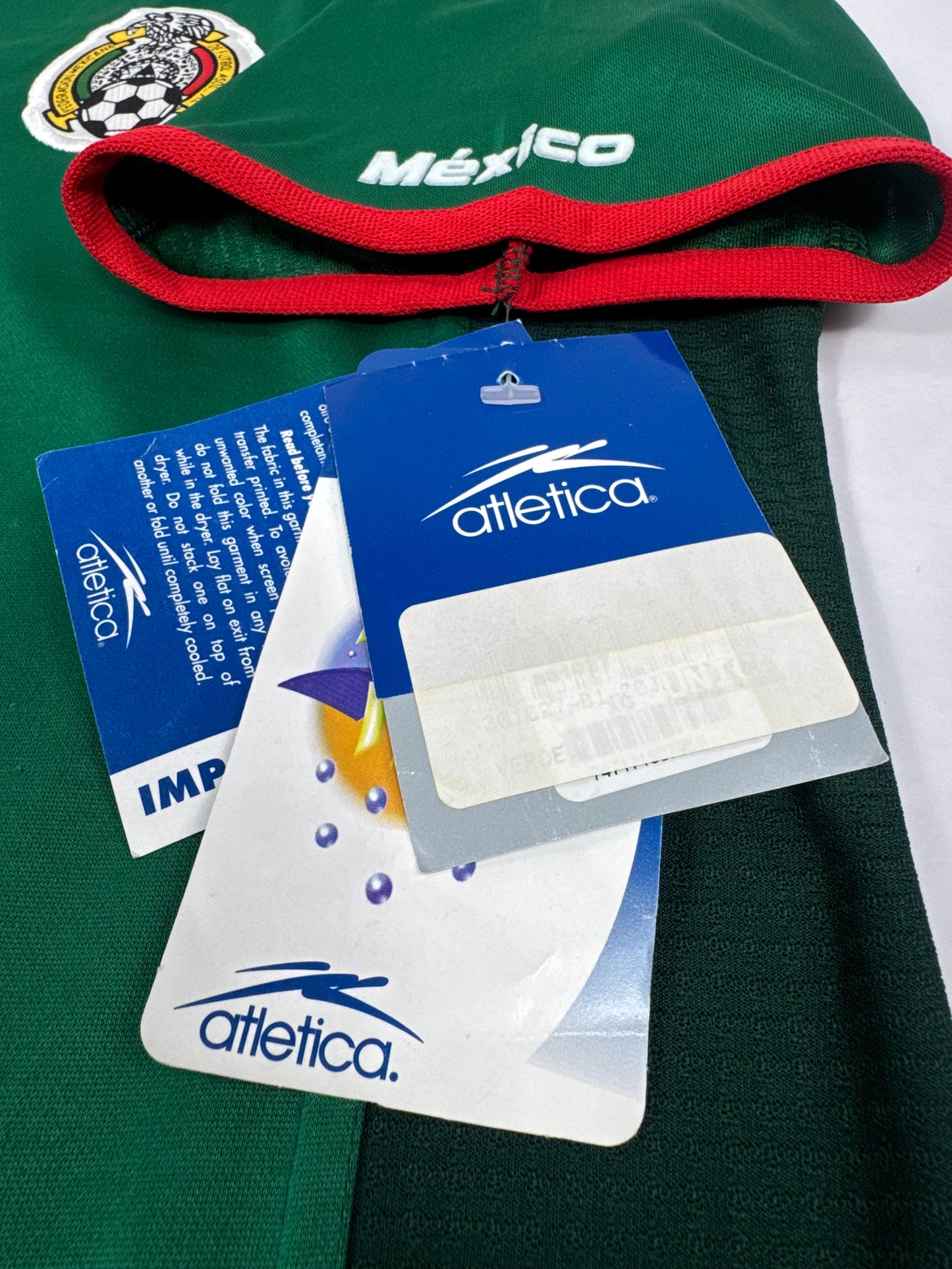 2001 ATLETICA MEXICO HOME JERSEY NEW WITH TAGS-(XL)