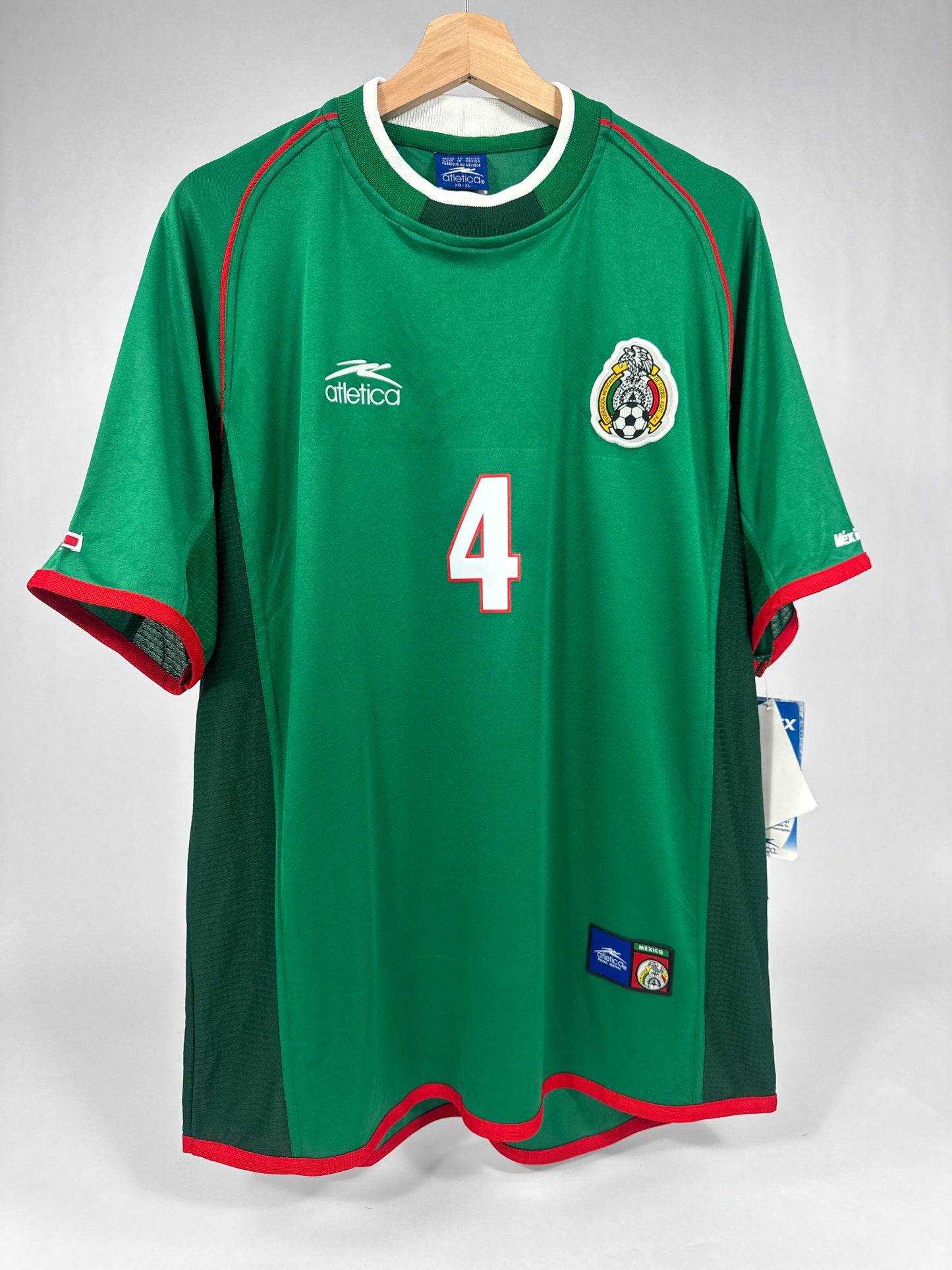 2001 ATLETICA MEXICO HOME JERSEY NEW WITH TAGS-(XL)