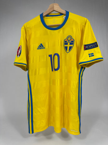 2016 ADIDAS SWEDEN HOME JERSEY IBRAHIMOVIC 10-(M)