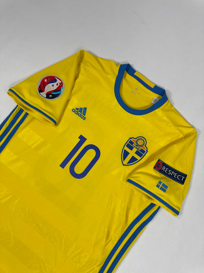 2016 ADIDAS SWEDEN HOME JERSEY IBRAHIMOVIC 10-(M)