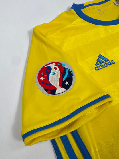 2016 ADIDAS SWEDEN HOME JERSEY IBRAHIMOVIC 10-(M)