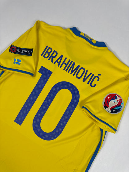 2016 ADIDAS SWEDEN HOME JERSEY IBRAHIMOVIC 10-(M)