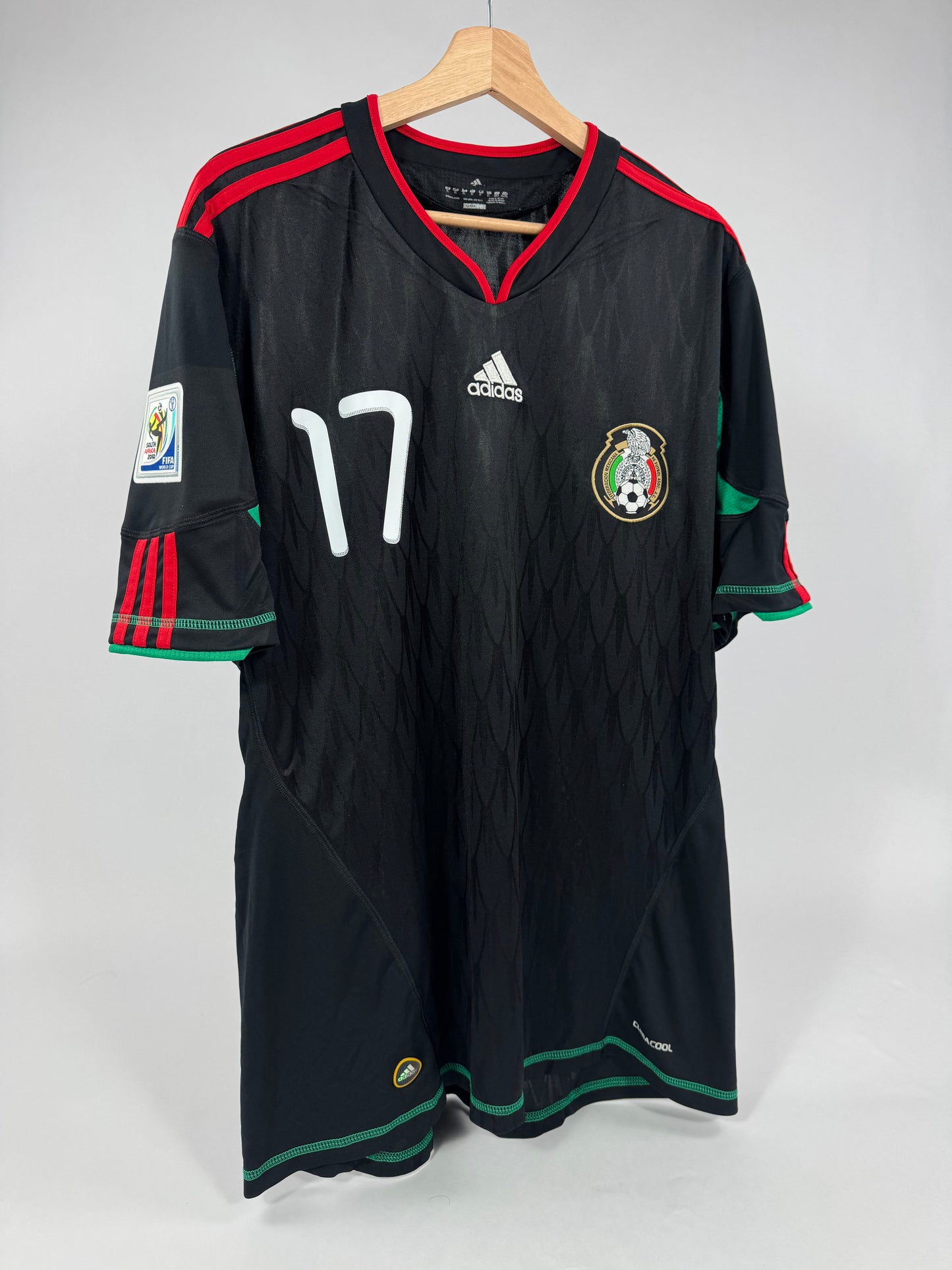 2010 ADIDAS MEXICO AWAY JERSEY DOS SANTOS 17-(XL)