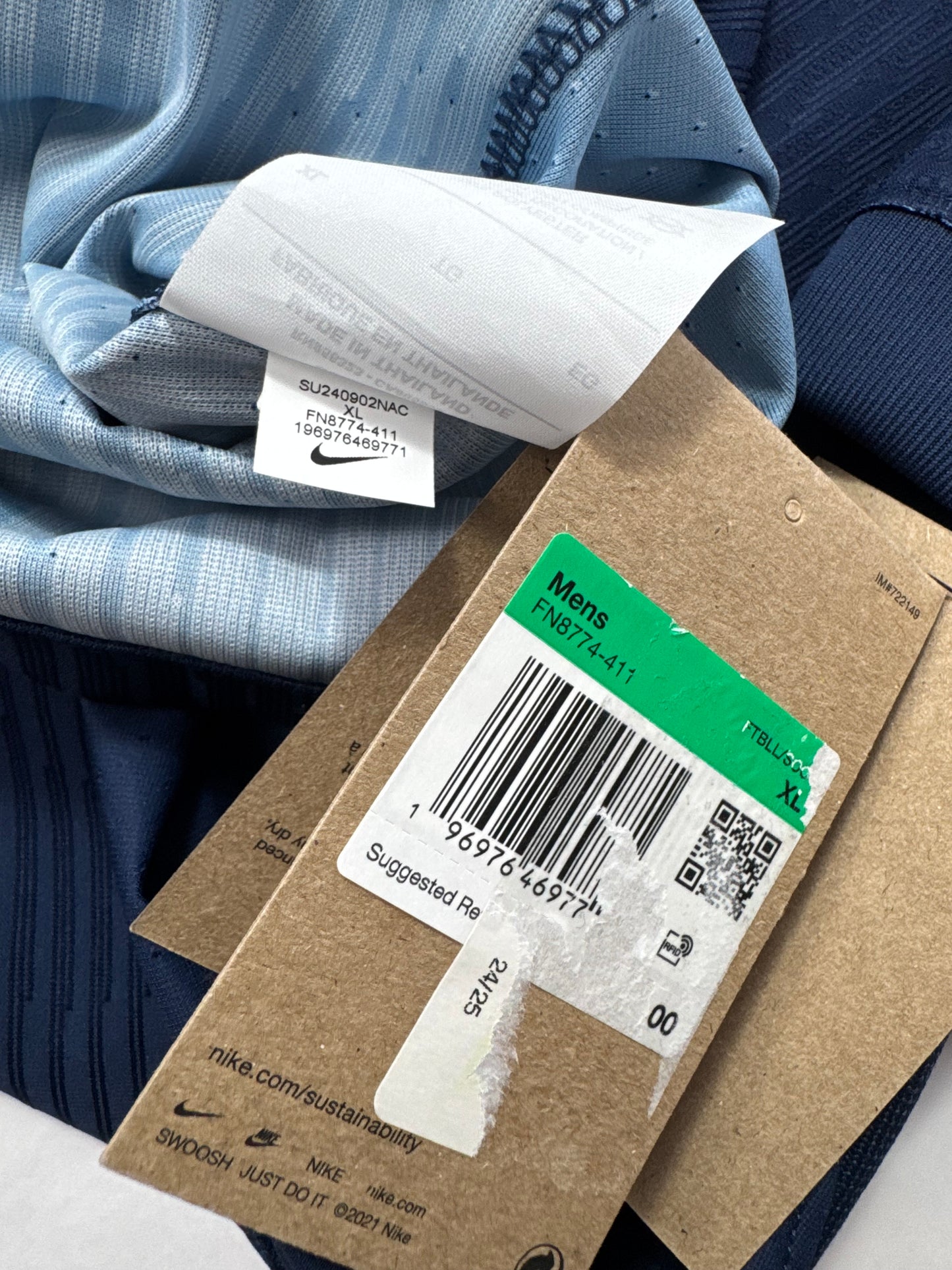 24/24 NIKE DRIF-FIT ADV PSG Home Jersey UCL FINAL DOUE 14-NEW WITH TAGS