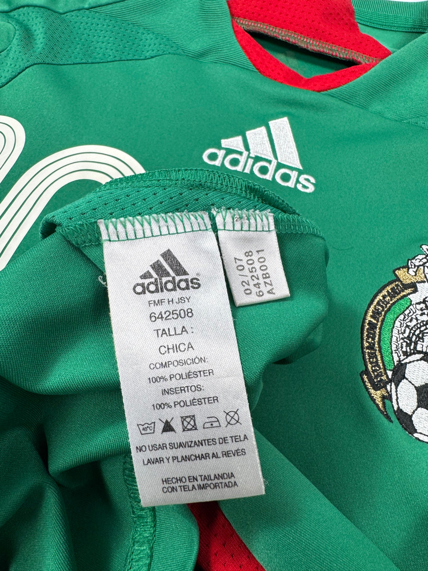 2007 Adidas Mexico Home Jersey-DOS SANTOS 10