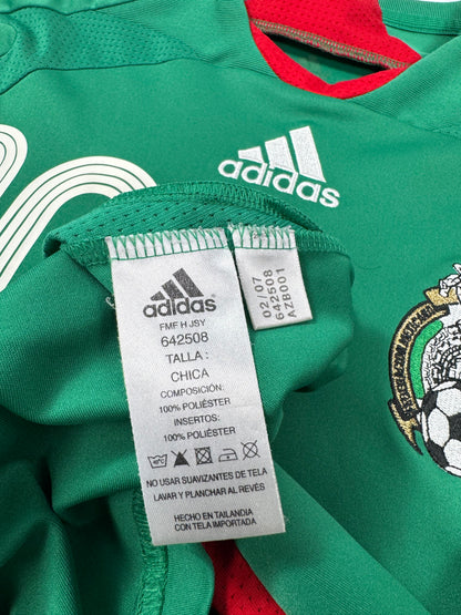 2007 Adidas Mexico Home Jersey-DOS SANTOS 10
