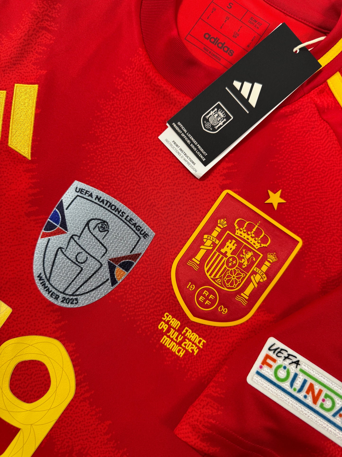 2024 Adidas Spain Home Jersey NEW WITH TAGS YAMAL 19