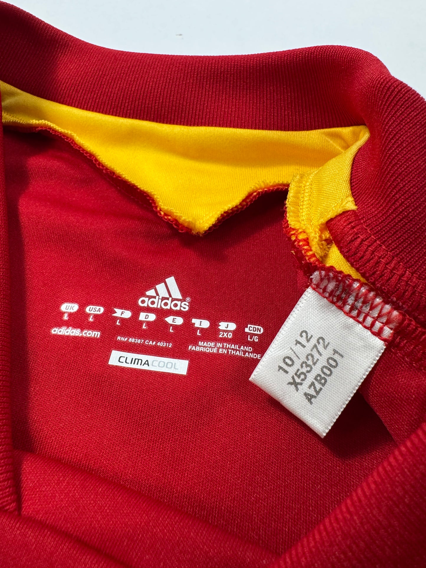 2012 ADIDAS Spain Home Jersey