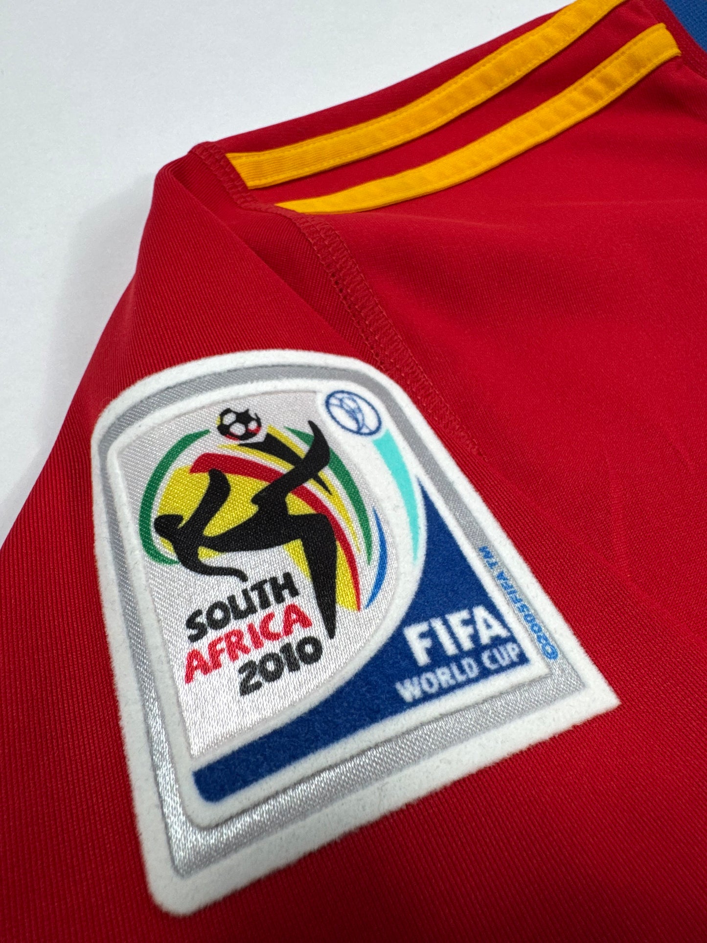 2010 ADIDAS Spain Home Jersey-DAVID VILLA 7