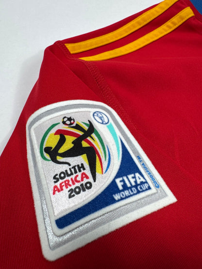 2010 ADIDAS Spain Home Jersey-DAVID VILLA 7