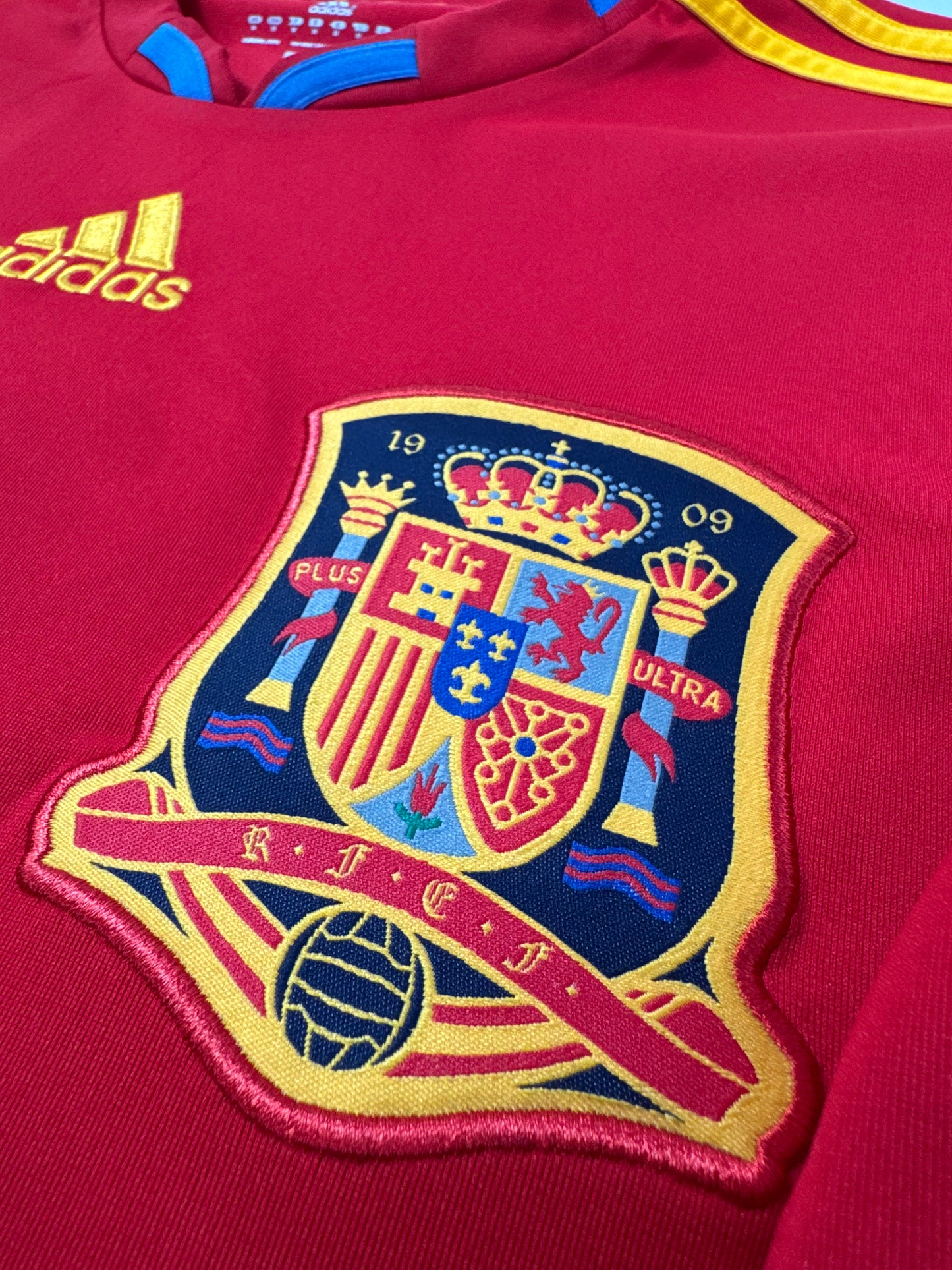 2010 ADIDAS Spain Home Jersey-DAVID VILLA 7