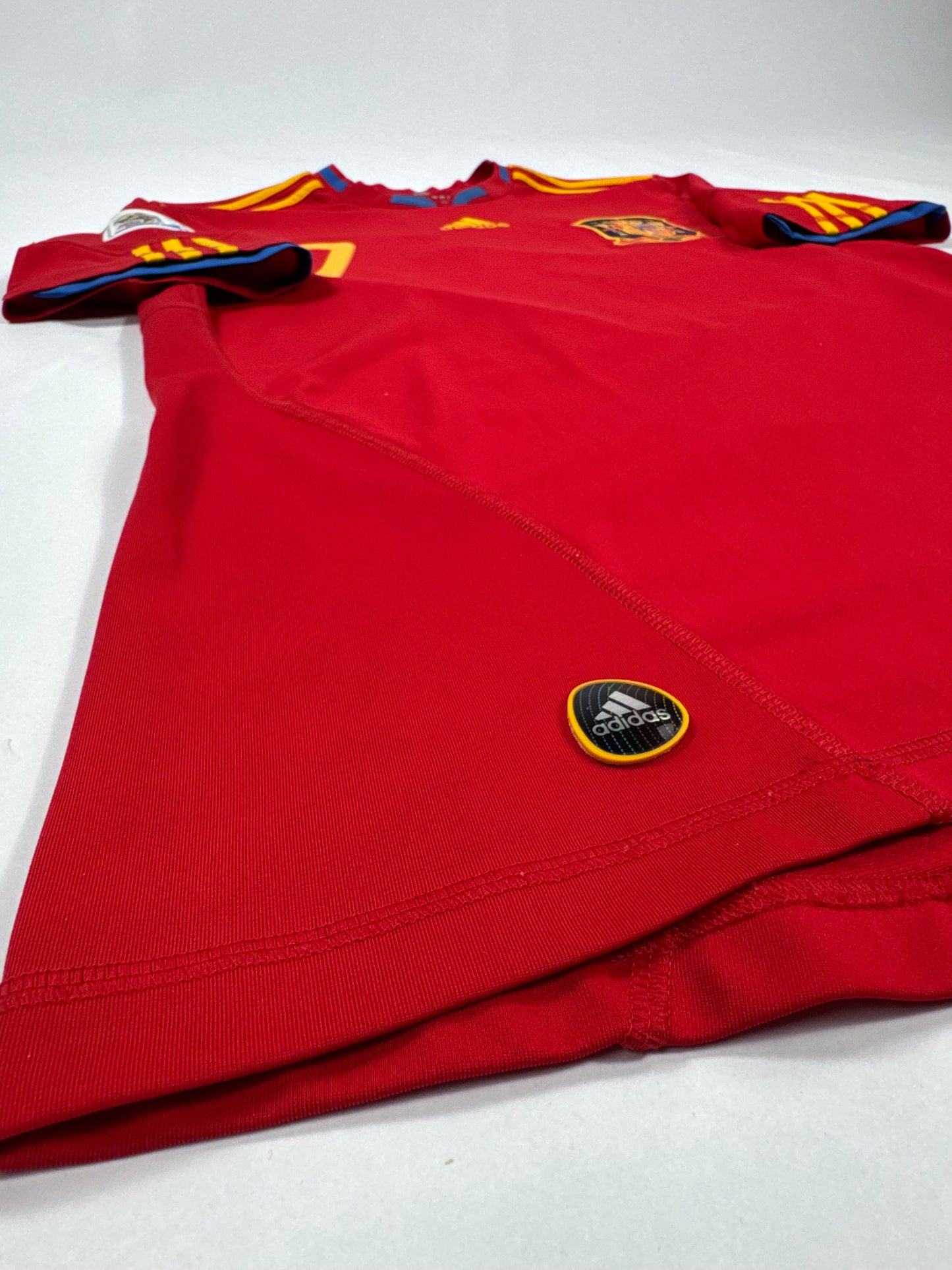 2010 ADIDAS Spain Home Jersey-DAVID VILLA 7