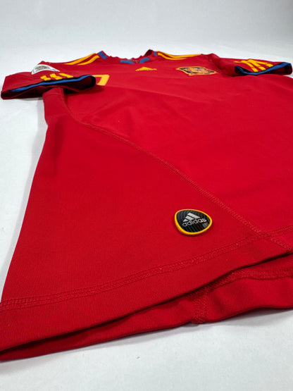2010 ADIDAS Spain Home Jersey-DAVID VILLA 7