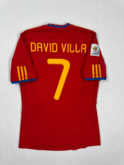 2010 ADIDAS Spain Home Jersey-DAVID VILLA 7
