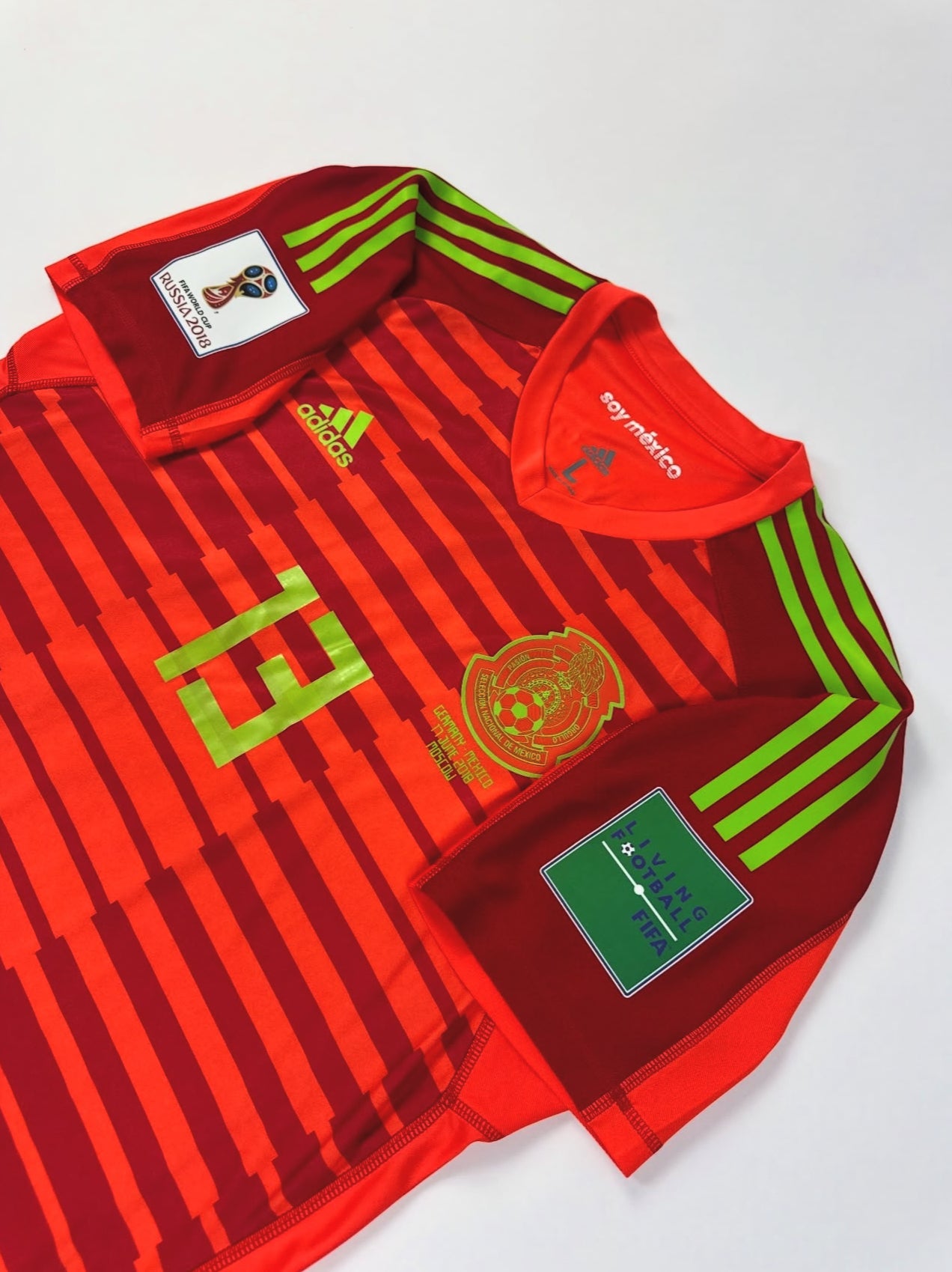 2018 ADIDAS MEXICO GK JERSEY UTILERIA- PLAYER ISSUE OCHOA 13