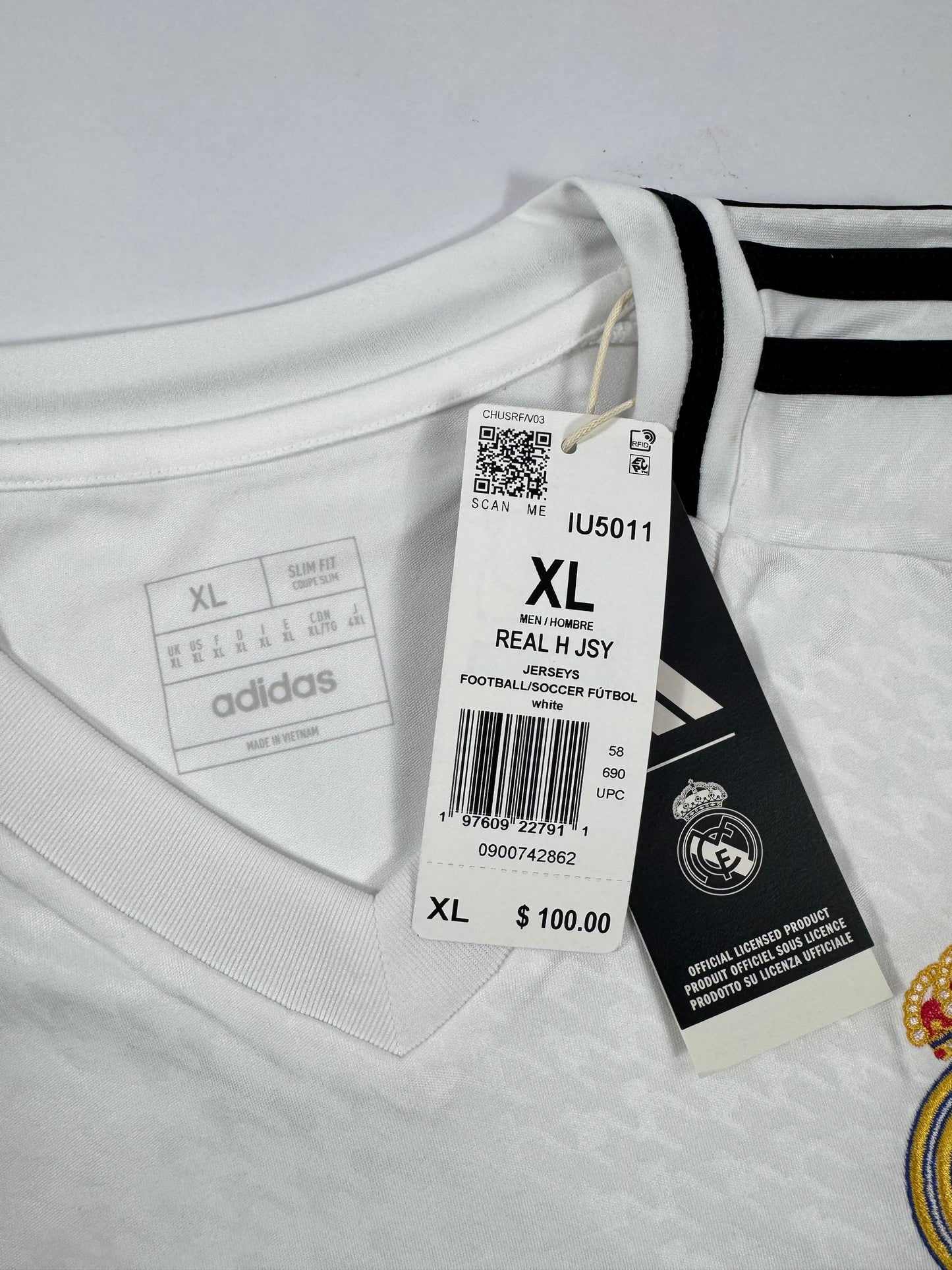 2024/25 ADIDAS Real Madrid Home Jersey-NEW WITH TAGS