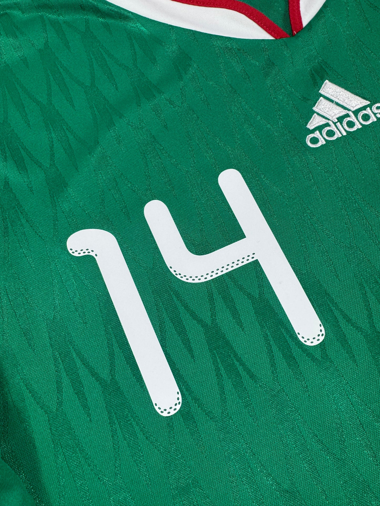 2010 ADIDAS Mexico Home Jersey LONG SLEEVE-JAVIER HERNANDEZ 14