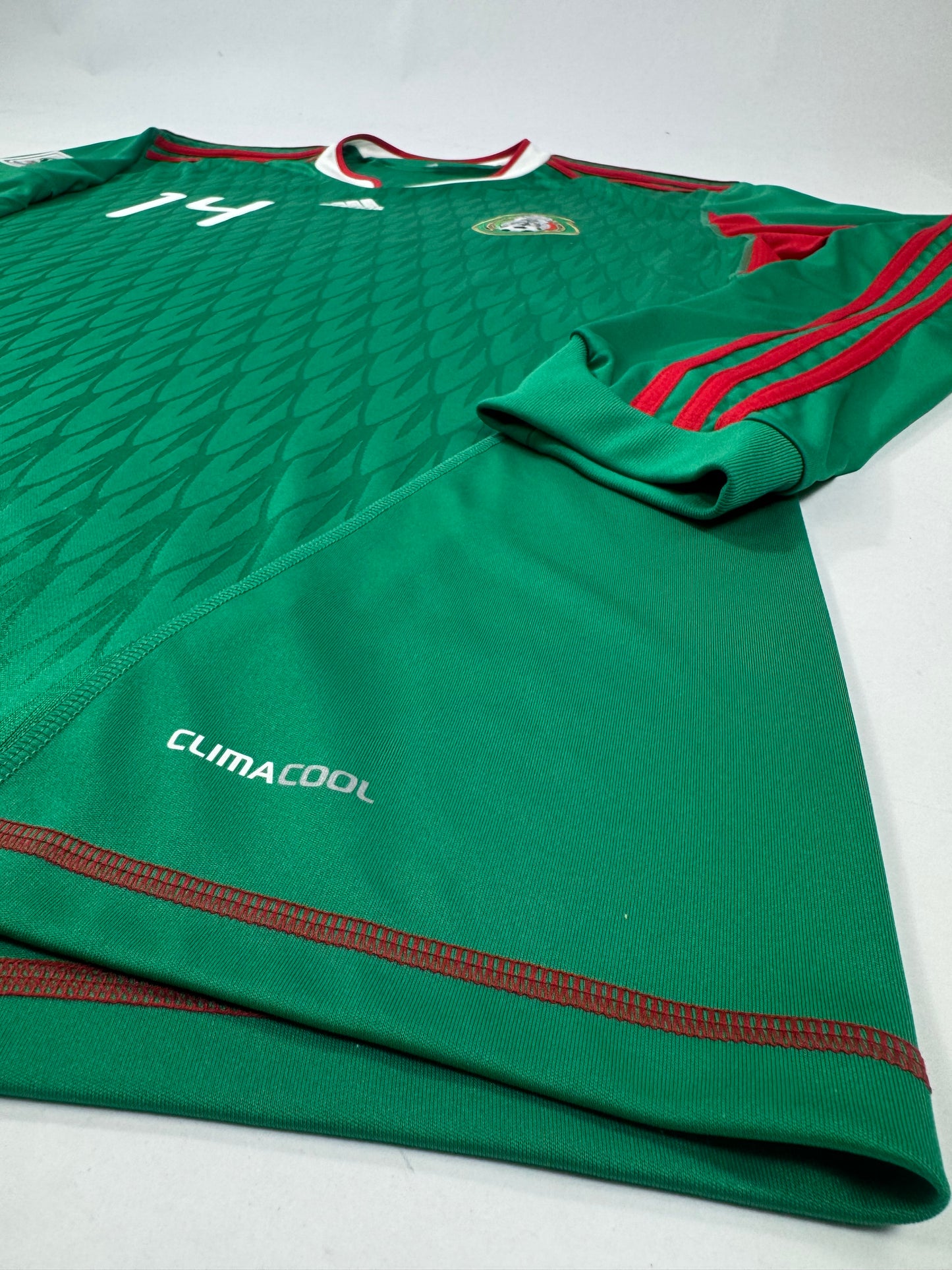 2010 ADIDAS Mexico Home Jersey LONG SLEEVE-JAVIER HERNANDEZ 14