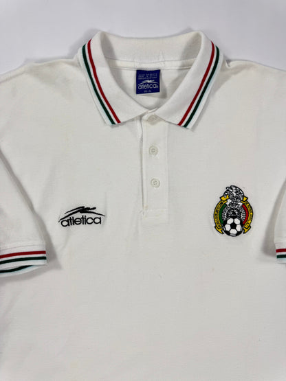 2002 ATLETICA Mexico Travel Polo-WHITE