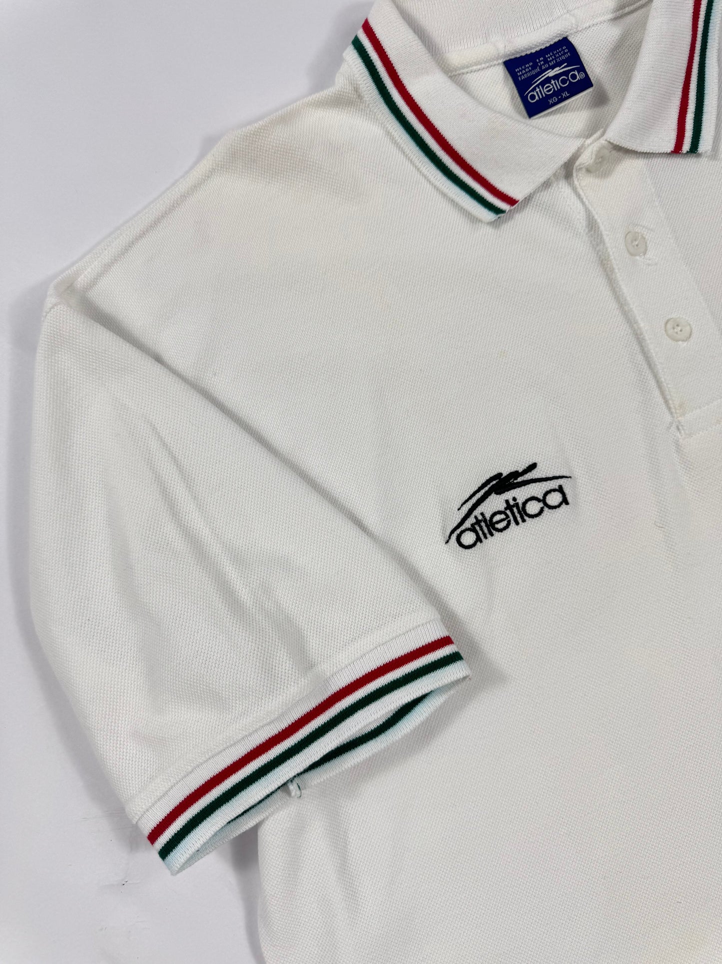 2002 ATLETICA Mexico Travel Polo-WHITE